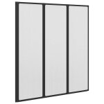 Vidaxl pare baignoire  3 volets rtractables 141 x 132 cm