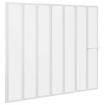 Vidaxl pare baignoire � 7 volets avec porte - serviettes 140 x 168 cm