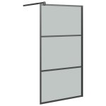 Vidaxl paroi de douche 100x195 cm verre esg foncé noir Vidaxl paroi de douche 100x195 cm verre esg foncé noir