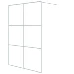 Vidaxl paroi de douche blanc 140x195 cm verre esg transparent