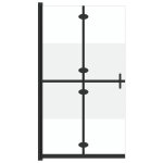 Vidaxl paroi de douche pliable verre esg demi - dpoli 110x190 cm