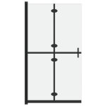 Vidaxl paroi de douche pliable verre esg d�poli 100x190 cm