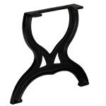 Vidaxl pied de table basse 2 pcs cadre en x fonte