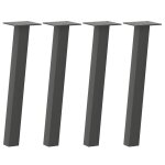 Vidaxl pieds de table basse 4 pi�ces anthracite 42 cm acier