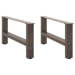 Vidaxl pieds de table basse en acier naturel 2 pièces 60 x (30 - 31) cm acier Vidaxl pieds de table basse en acier naturel 2 pièces 60 x (30 - 31) cm acier