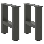 Vidaxl pieds de table basse anthracite 2 pièces 30 x (30 - 31) cm acier Vidaxl pieds de table basse anthracite 2 pièces 30 x (30 - 31) cm acier