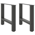 Vidaxl pieds de table basse anthracite 2 pièces 50 x (42 - 43) cm acier Vidaxl pieds de table basse anthracite 2 pièces 50 x (42 - 43) cm acier