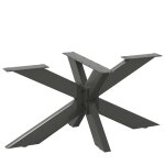 Vidaxl pied de table basse en araign�e anthracite 98x58x(42 - 43) cm