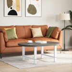 Vidaxl pieds de table basse blanc 2 pices 70 x (42 - 43) cm acier