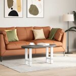 Vidaxl pieds de table basse blanc 2 pièces 28 x (42 - 43) cm acier Vidaxl pieds de table basse blanc 2 pièces 28 x (42 - 43) cm acier