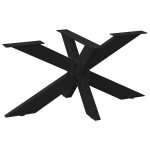 Vidaxl pied de table basse en forme d'araign�e noir 98x58x(42 - 43) cm