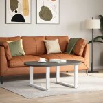 Vidaxl pieds de table basse en u 2 pices blanc 60 x (42 - 43) cm acier