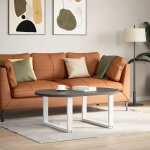 Vidaxl pieds de table basse en u, 2 pices, blanc, 70 x (42 - 43) cm, acier