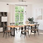 Vidaxl pieds de table à manger en u 3 pièces noir 70 x (72 - 73) cm acier Vidaxl pieds de table à manger en u 3 pièces noir 70 x (72 - 73) cm acier
