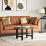 Vidaxl pieds de table basse noir 2 pièces 60 x (42 - 43) cm acier Vidaxl pieds de table basse noir 2 pièces 60 x (42 - 43) cm acier