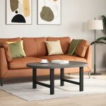 Vidaxl pieds de table basse noir 2 pièces 70 x (42 - 43) cm acier Vidaxl pieds de table basse noir 2 pièces 70 x (42 - 43) cm acier