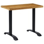 Vidaxl pieds de table de bistro 2 pcs noir 61x8x72 cm fonte Vidaxl pieds de table de bistro 2 pcs noir 61x8x72 cm fonte
