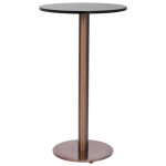 Vidaxl pied de table de bistro dor� �45x107 cm acier inoxydable