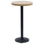 Vidaxl pied de table de bistro noir �43x107 cm fonte