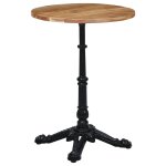 Vidaxl pied de table de bistro noir 52x52x72 cm fonte