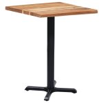 Vidaxl pied de table de bistro noir 56x56x72 cm fonte