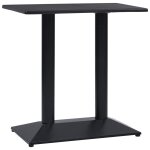 Vidaxl pied de table de bistro noir 70x40x72 cm fonte