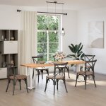 Vidaxl pieds de table console en t, 2 pices, blanc, 38 x 25 x (72 - 73) cm, acier