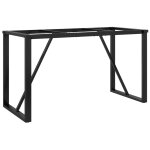 Vidaxl pieds de table � manger cadre en o 140x60x73 cm acier