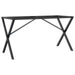Vidaxl pieds de table � manger cadre en x 120x60x73 cm acier