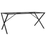 Vidaxl pieds de table � manger cadre en x 160x80x73 cm acier