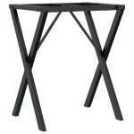 Vidaxl pieds de table � manger cadre en x 50x40x73 cm acier