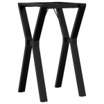 Vidaxl pieds de table � manger cadre en y 40x40x73 cm acier