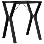 Vidaxl pieds de table à manger cadre en y 60x50x73 cm acier Vidaxl pieds de table à manger cadre en y 60x50x73 cm acier