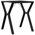 Vidaxl pieds de table � manger cadre en y 60x60x73 cm acier