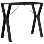 Vidaxl pieds de table � manger cadre en y 80x40x73 cm acier