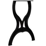 Vidaxl pied de table de salle � manger 2 pcs cadre en x fonte