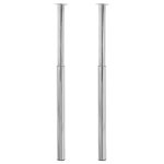 Vidaxl pieds de table t�lescopique 2 pcs chrome 710 mm - 1100 mm