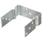 Vidaxl piquets de cl�ture 12 pcs argent� 14x6x15 cm acier galvanis�