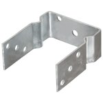 Vidaxl piquets de cl�ture 6 pcs argent� 12x6x15 cm acier galvanis�