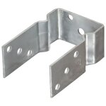 Vidaxl piquets de cl�ture 6 pcs argent� 9x6x15 cm acier galvanis�