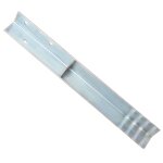 Vidaxl piquet de sol en forme de l 2 pcs acier galvanis� 5 x 5 x 50 cm