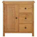Vidaxl placard 70x35x75 cm bois de chne massif