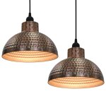 Vidaxl plafonnier 2 pcs semi - sphérique couleur cuivre Vidaxl plafonnier 2 pcs semi - sphérique couleur cuivre