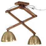 Vidaxl plafonnier 25 w laiton antique 29x18x85 cm e27