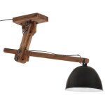 Vidaxl plafonnier 25 w noir 105x30x65 - 108cm e27