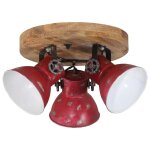 Vidaxl plafonnier 25 w rouge d�lav� 35x35x25 cm e27