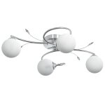 Vidaxl plafonnier avec abat - jour ronds en verre pour 4 led g9