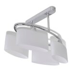 Vidaxl plafonnier avec abat - jour en verre pour 4 ampoules e14