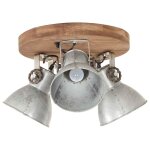 Vidaxl plafonnier industriel 25 w argent� 42x27 cm e27
