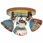 Vidaxl plafonnier industriel 25 w multicolore 42x25 cm e27
